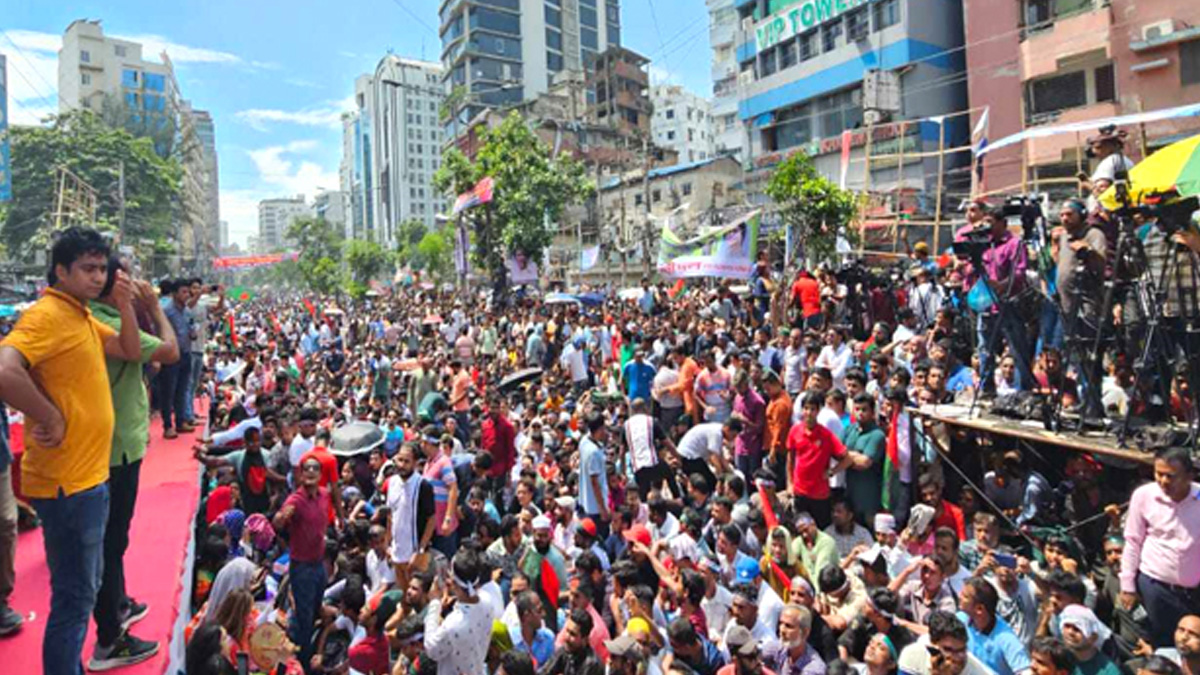 BNP leaders gather in Nayapaltan ahead of Gaza solidarity rally