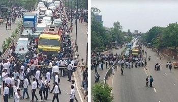 Polytechnic Students Blockade Shatrasta Over Six-Point Demand