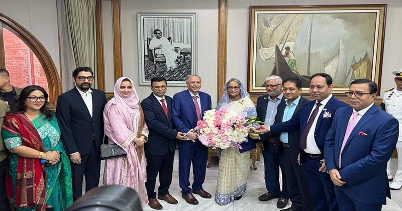 FBCCI Leaders congratulated HPM for winning the National Election