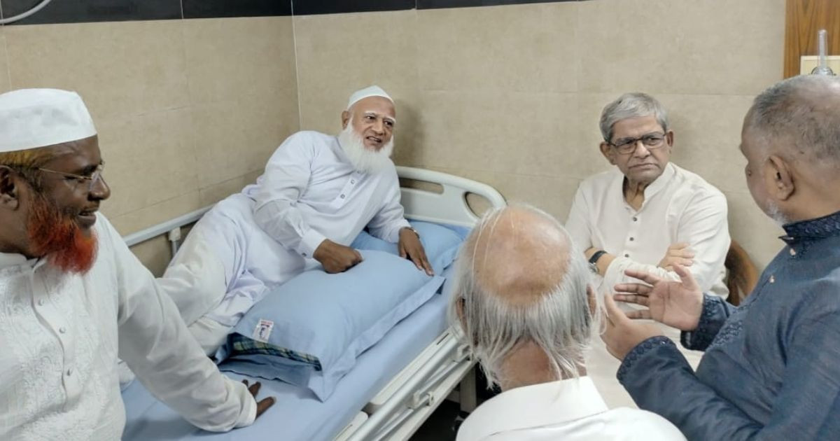 Fakhrul visits Jamaat ameer at hospital